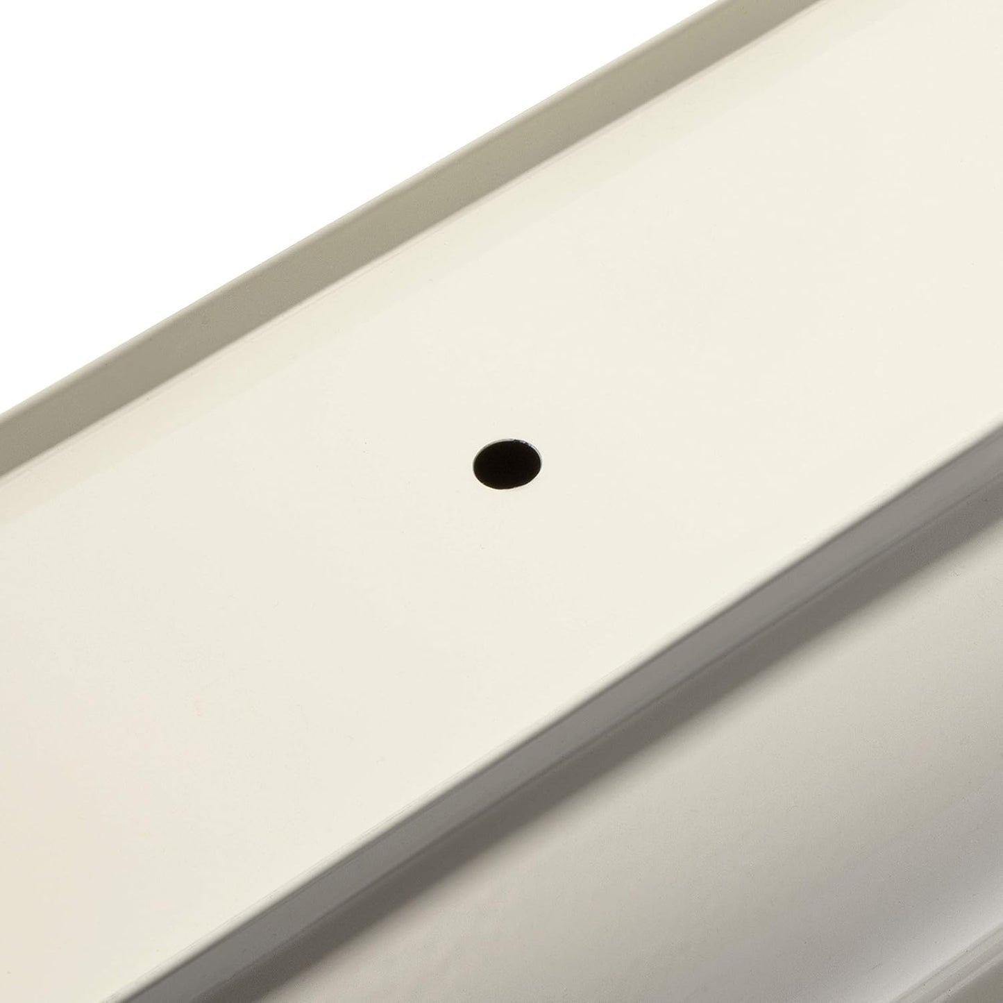 H Potter Herb Pots Indoor Planters with Drainage and Tray White Succulent Planter Window Sill Box Large Rectangular Outdoor Kitchen Flower Pot Garden Succulents Plants Ivory (2)