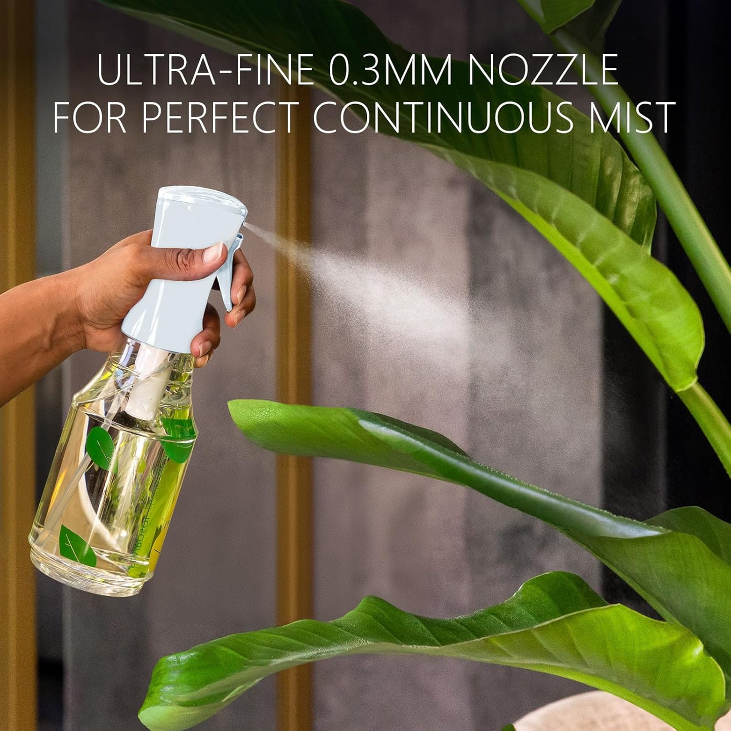 FLAIROSOL Botanica Plant Mister Spray Bottle, 24oz / 700 ML Water Spray Bottle for Plants, Continuous Ultra Fine Mist, Leakproof Refillable Mist Sprayer for Gardening, Flowers, Houseplants