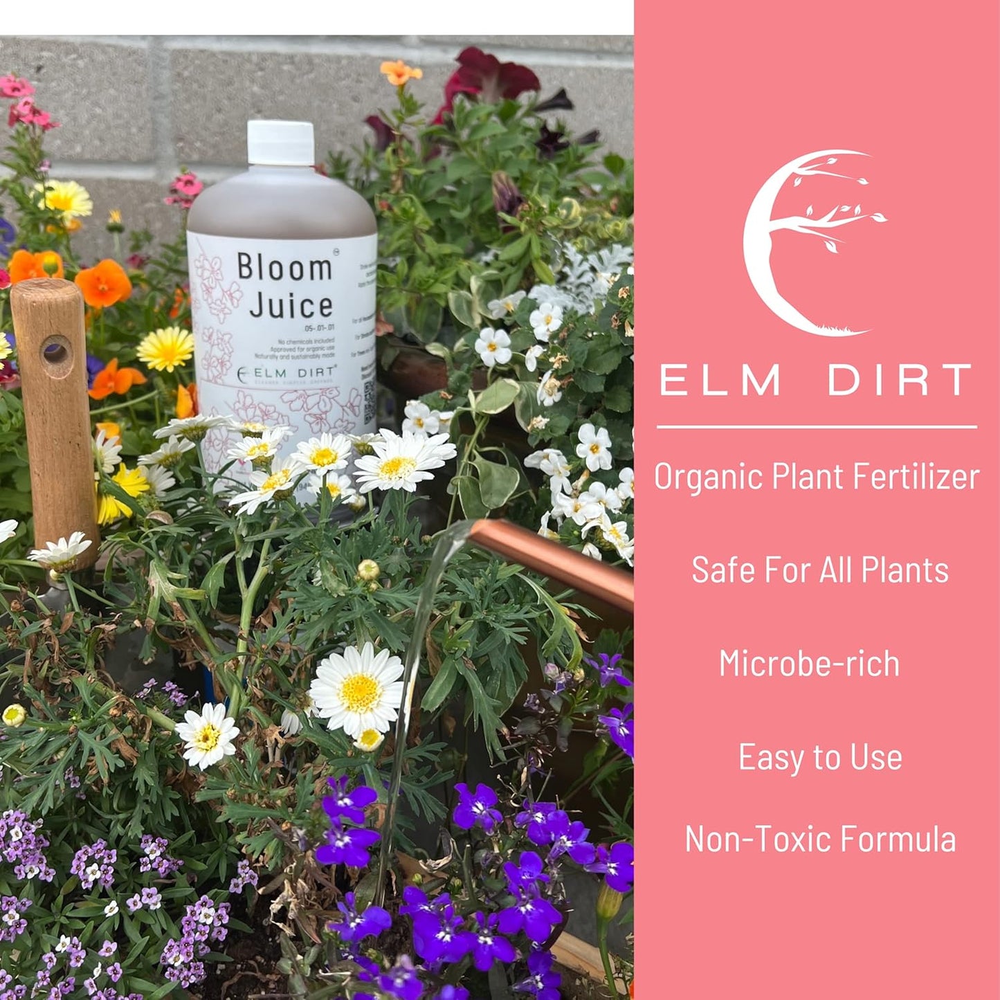 Elm Dirt's Bloom Juice for All Flowering Plants (2.5 gallons)