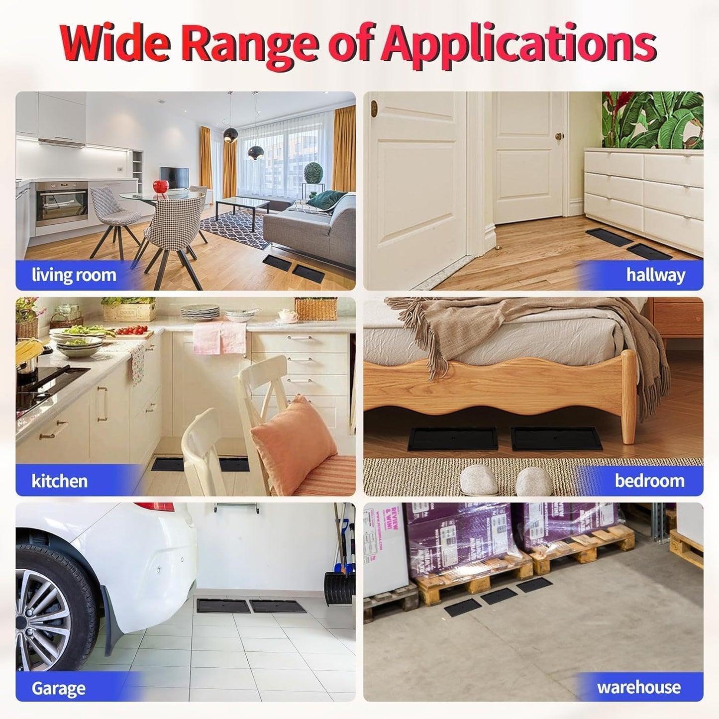 LULUCATCH Glue Mouse Traps Indoor for Home 1200 Pack, Pre-Baited Sticky Plastic Glue Boards for House, Snake, Lizard, Insect, Mice, Rats & Spider Traps, Pet Safe Pest Control