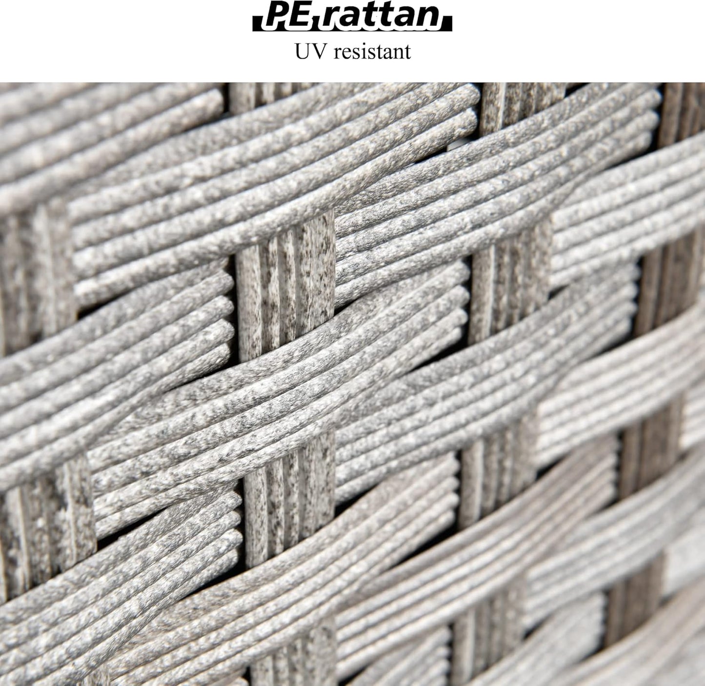 HOOOWOOO 10 Piece Modular Patio Outdoor Sectional Furniture Set with Gas Propane Fire Pit Table,Wicker Conversation Sofa Set with Swivel Chairs,Outside Couch Set(Black)