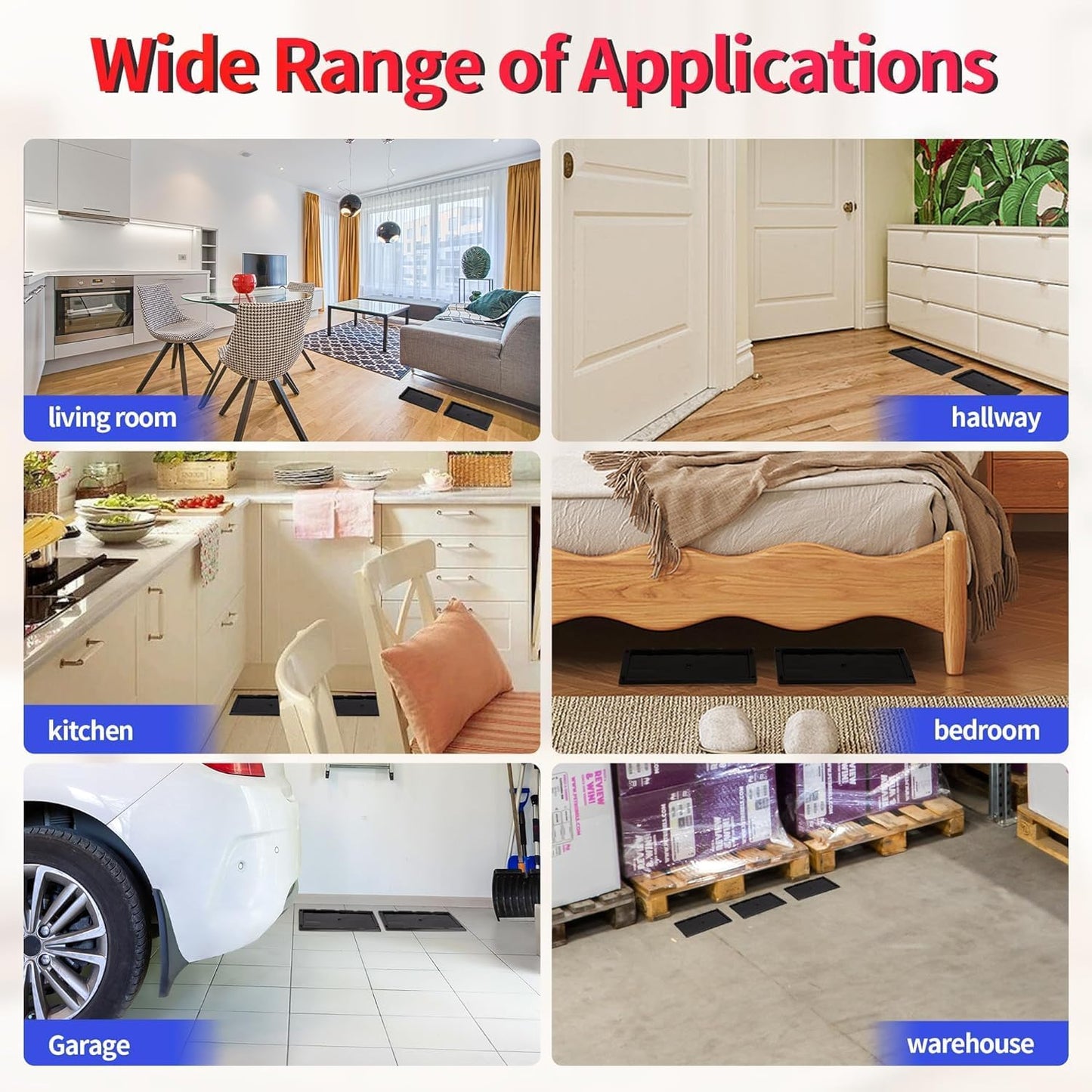 LULUCATCH Glue Mouse Traps Indoor for Home 14 Pack, Pre-Baited Sticky Plastic Glue Boards for House, Snake, Lizard, Insect, Mice, Rats & Spider Traps, Pet Safe Pest Control