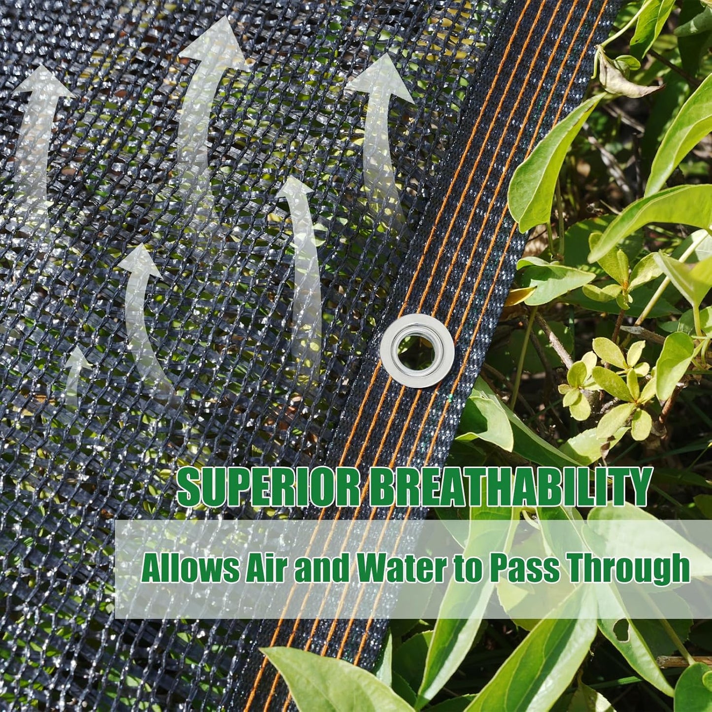 40% Shade Cloth for Garden, 20×20FT Plant Shade Cloth with Grommets Mesh Tarp for Greenhouse, Dog Kennel Cover, Chicken Coop, Patio Plants Outdoor Sun Shade