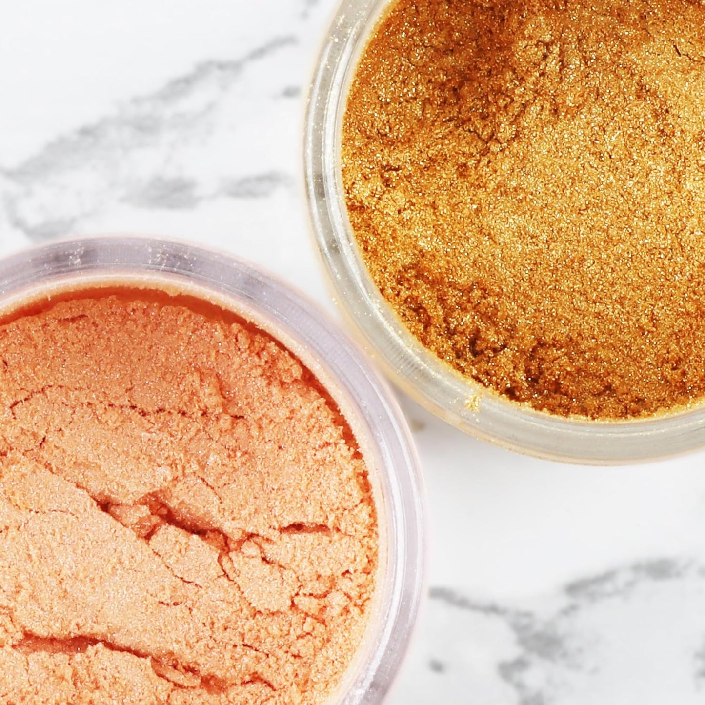 Crystal Rose & Coral Blush Luster Dust for Baking (2 Pack) – Edible Glitter for Cake Decorating, Fondant, Cupcakes, Drinks & Desserts – Kosher, Vegan, Food-Safe Luster Dust - 2 grams, Highly Concentrated