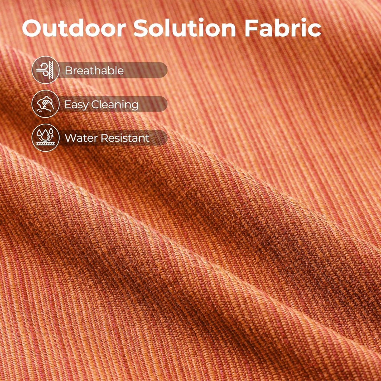 HOOOWOOO Outdoor Sectional Patio Furniture Set,6 Pieces Wicker Conversation Sets L Shaped Couch,Extra Deep Out Door Sofa Outside Furniture,Brick Red